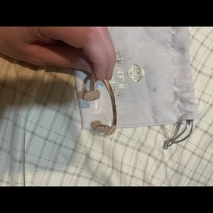 Kendra Scott rose gold with druzy stone bracelet